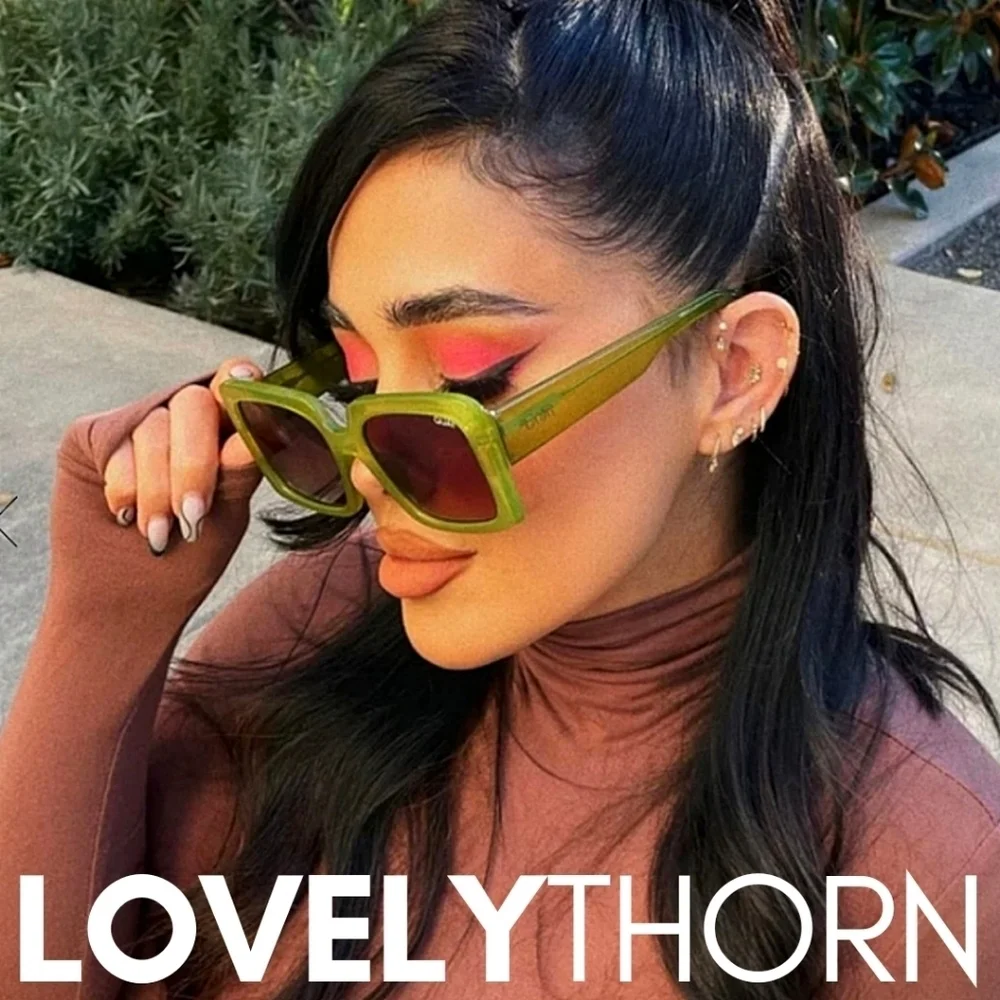 QUAY // ltd ed paris hilton premium-injection green frames brown fade lens